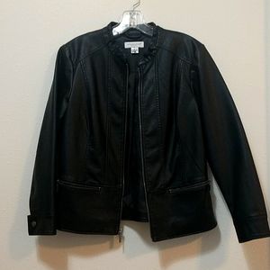 Faux leather jacket